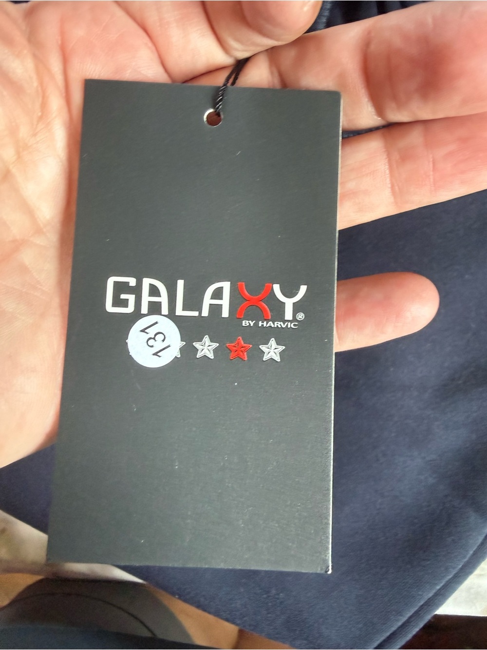 Galaxy By Harvic Navy Jogger Sweatpants with Zip Pocket - Picture 3 of 3